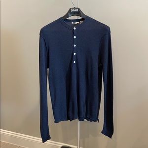 Inhabit Navy Henley Shirt XL